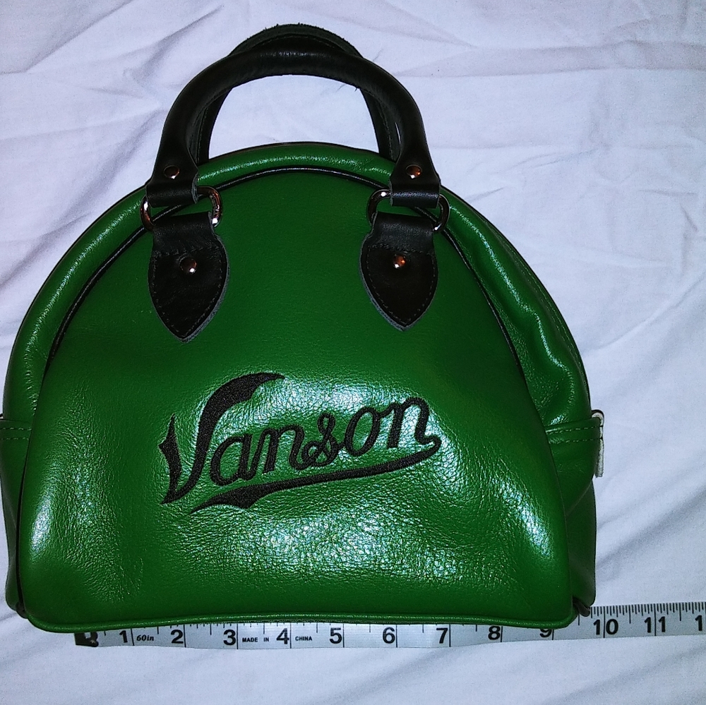 Vanson Leathers small green leather handbag
